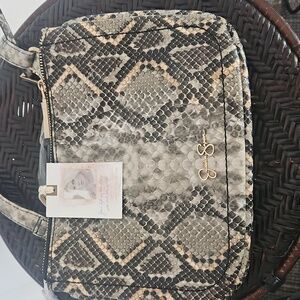 Jessica Simpson Faux Python Snakeskin Crossbody Purse NEW NWT